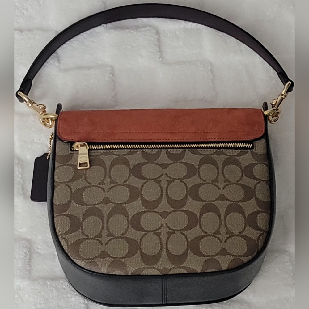 Coach Kleo Shoulder Bag 23 In Signature Canvas *L2198-C5692* BNWOT - Picture 4 of 12